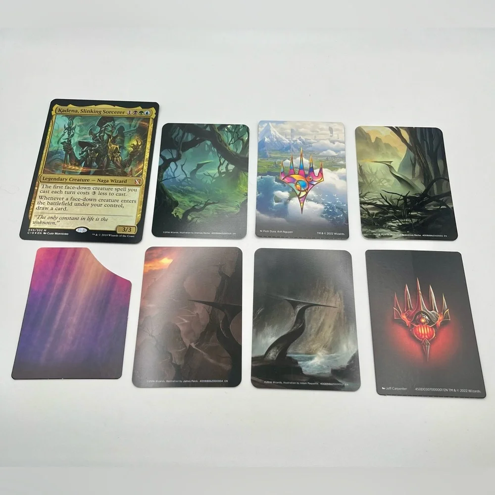 Magic The Gathering Art Cards Lot Of 8 MTG Set Booster Inserts Large Kadena MTG